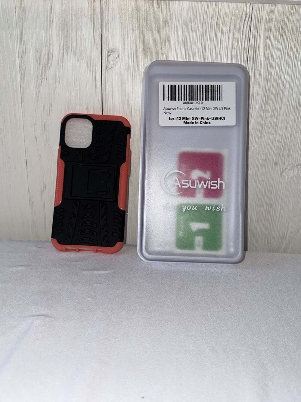 Asuwish Heavy Duty Shockproof Phone Case for iPhone 12 Mini with Kickstand and S